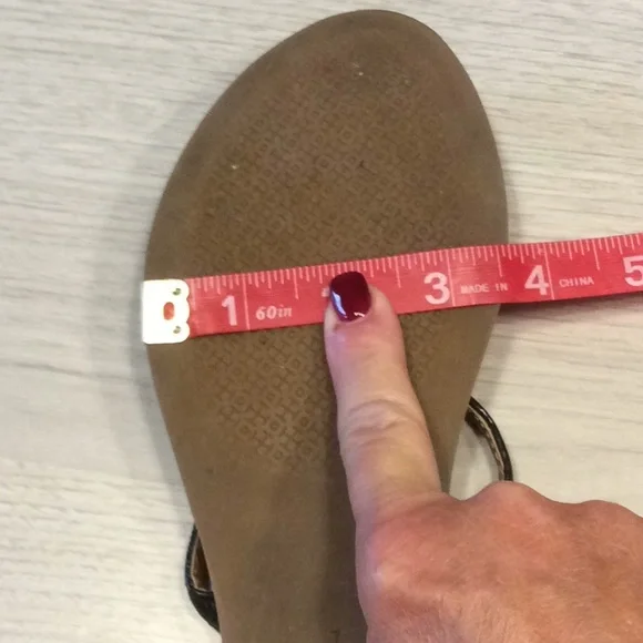 Tory Burch “T” logo Flat Thong Black Sandal - 7 - Picture 15 of 16